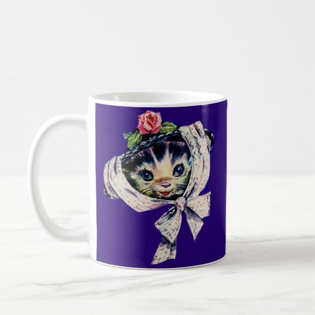 kattunge i kattkatt kaffemugg (Vänster)