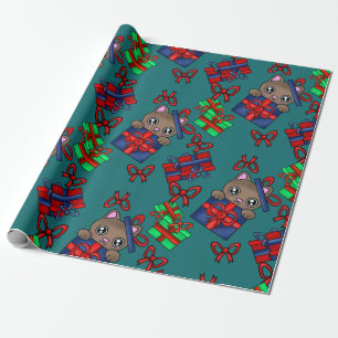Kattunge i paket med Bowtie Presenter Presentpapper