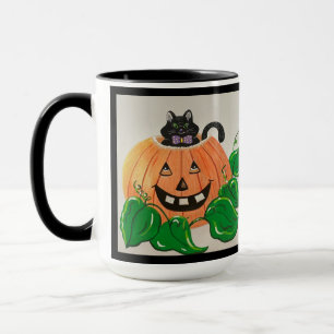 Kattunge i Pumpkin Mugg