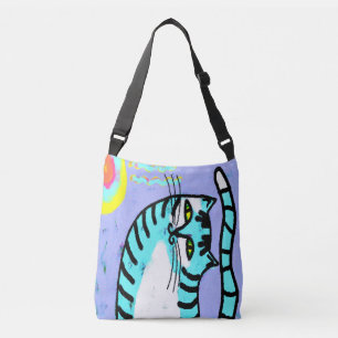 Kattunge i Sunshine Abstrakt Art Tote Bag Axelväska