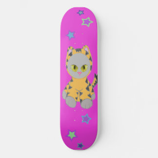 Kattunge i Tiger Kostym Skateboard 2 Bräda 20 Cm