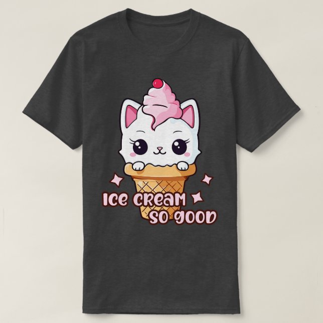 Kattunge Ice Cream So Bra T Shirt (Design framsida)