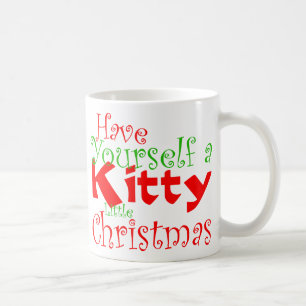 Kattunge jul Helgdag Mugg