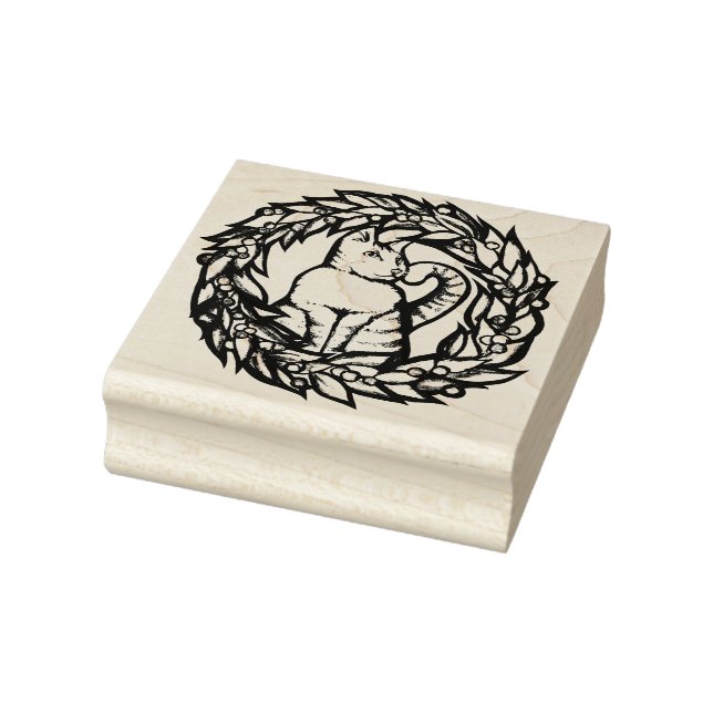 Kattunge jul stämpel (Stämpel)