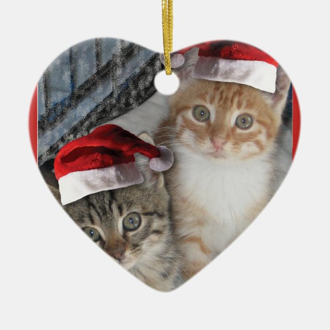 Kattunge Jultomten Julgransprydnad Keramik (Framsidan)