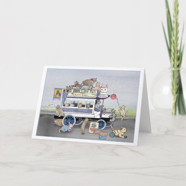 Kattunge Kamp Omnibus-kort Kort (Framsida)