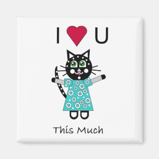 Kattunge Kärlek Magnet