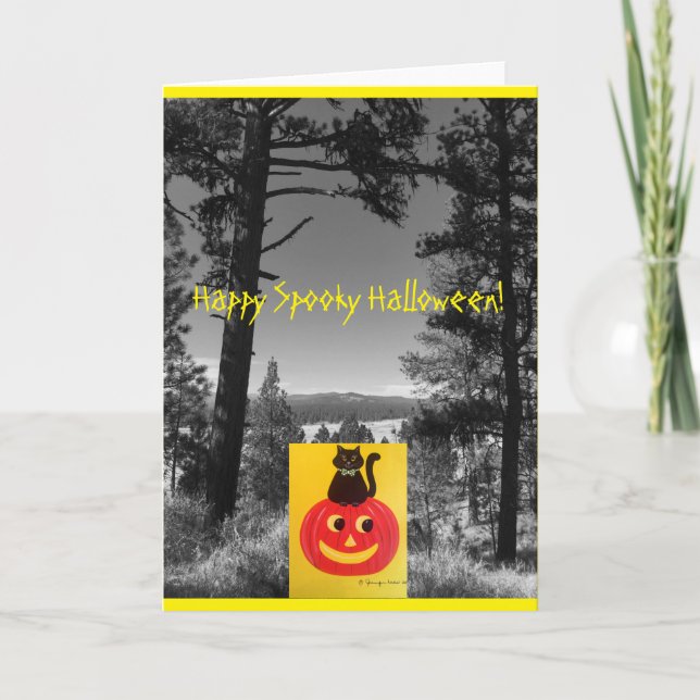 KATTUNGE KATTUNGE ~ HAPPY HALLOWEEN KORT (Framsida)