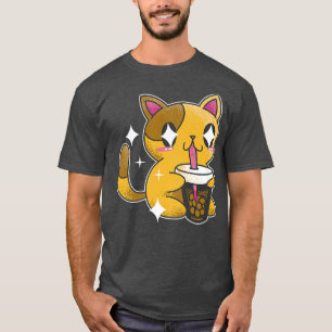 Kattunge Kawaii Boba Tea Cat Japan T Shirt