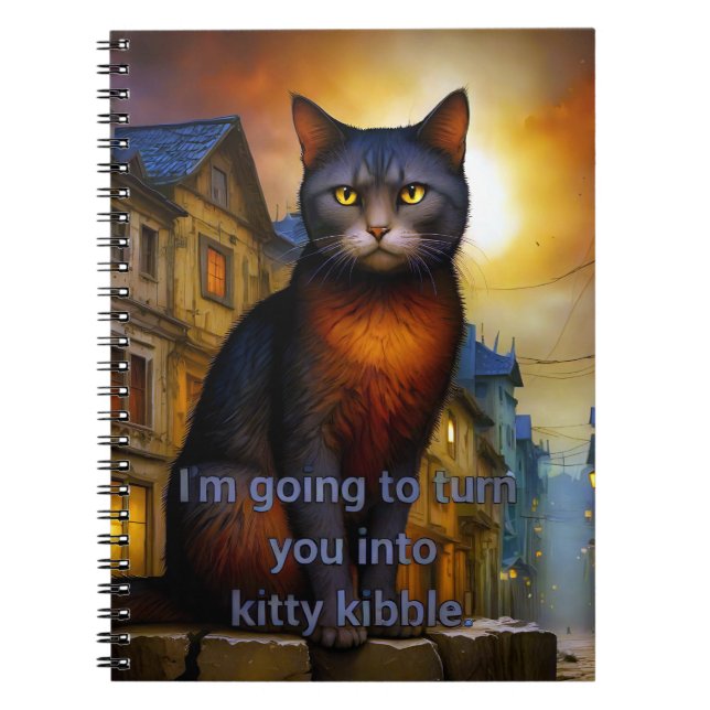 Kattunge Kibble Anteckningsbok (Framsidan)