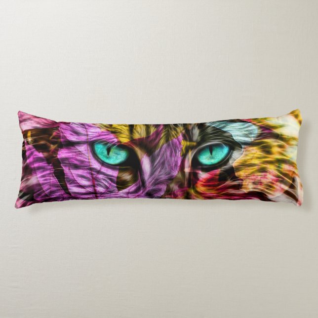 Kattunge Kitten Artsy Design Kroppskudde (Framsidan)