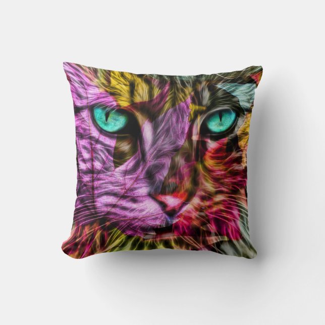 Kattunge Kitten Artsy Design Kudde (Framsida)
