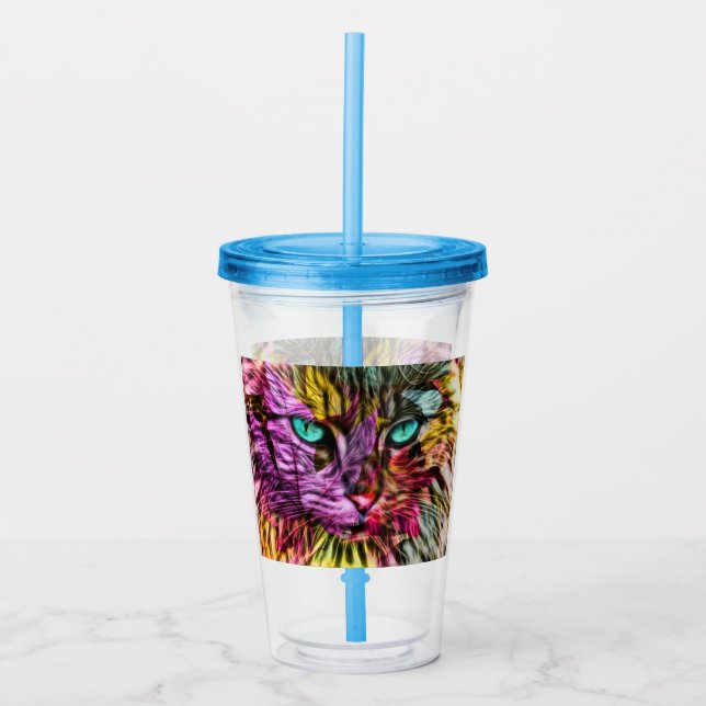 Kattunge Kitten Artsy Design Take Away Mugg (Framsida)