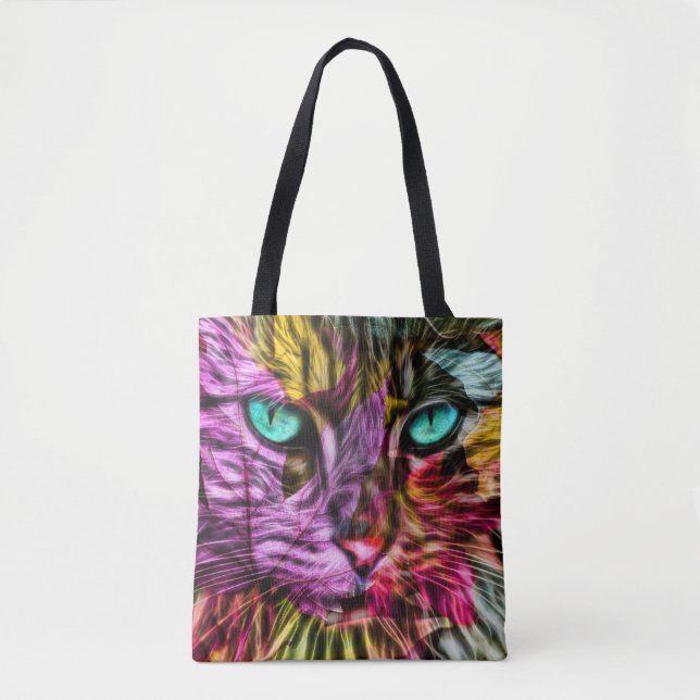 Kattunge Kitten Artsy Design Tygkasse (Framsida)
