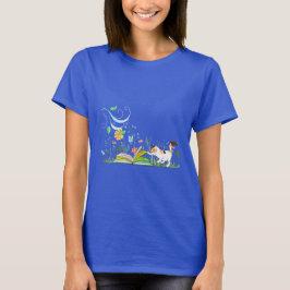 Kattunge Läsa Bok T-Shirt
