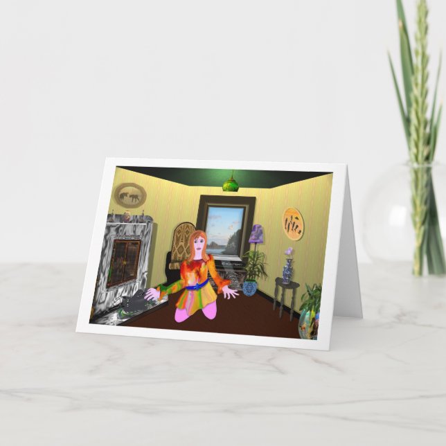 kattunge & Me LeeMarie-kreativets designkort Helgkort (Framsida)