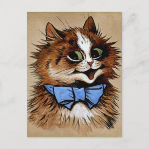 Kattunge med en kupé vykort