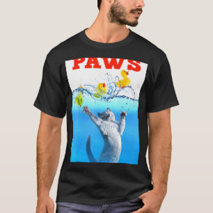 Kattunge med gul gummianka Söt kattunge Katt P T Shirt
