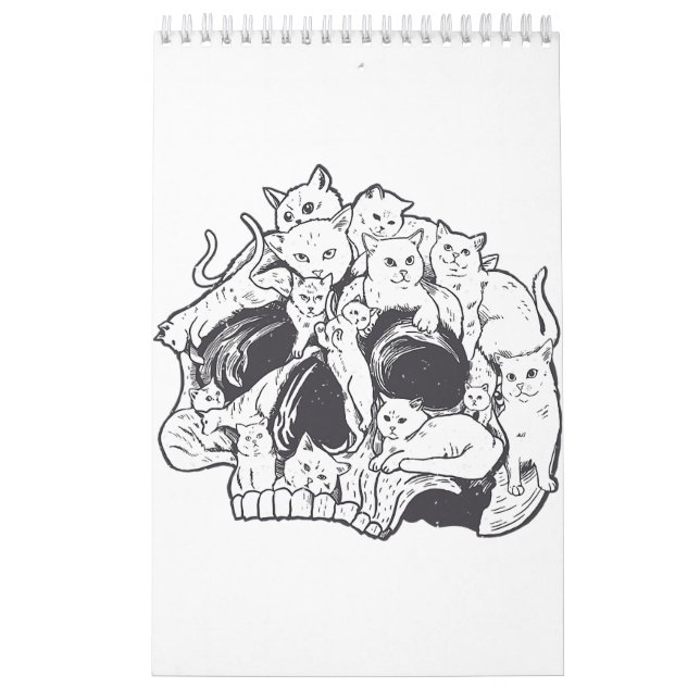 Kattunge med Gun-Birthday och Halloween-kattkostna Kalender (Omslag)