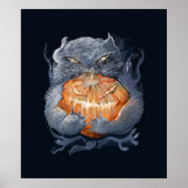 ** Kattunge med pumpa ** Poster