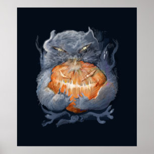 ** Kattunge med pumpa ** Poster