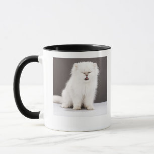 Kattunge med stängda ögon mugg