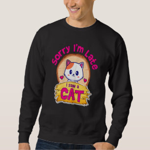 Kattunge Meow Coola Cats Owner Citat Cute Cat Lång Ärmad Tröja
