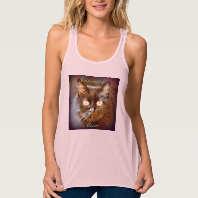Kattunge Meow Thunder_Cove Linne Med Racerback (Framsida)