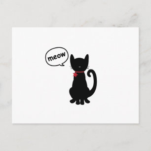 Kattunge Meow-vykort Vykort