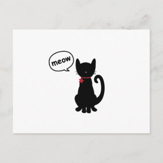 Kattunge Meow-vykort Vykort
