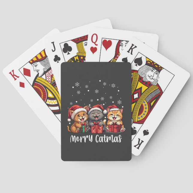 Kattunge Merry Catmas Casinokort (Baksidan)