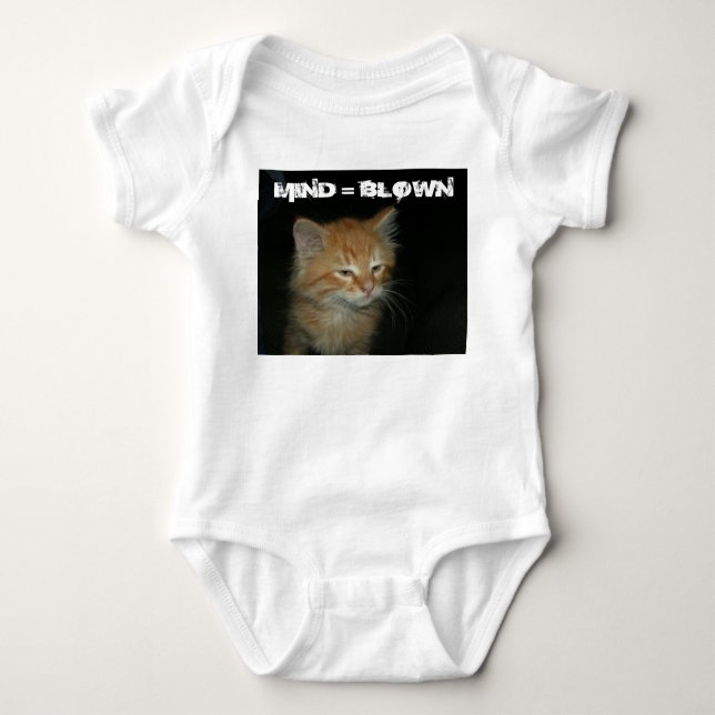 Kattunge ’MIND = BLOWN’ Infant Creeper T-shirt (Framsida)