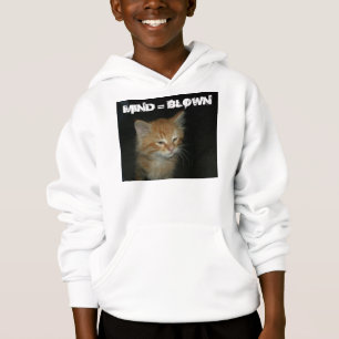 Kattunge ’MIND = BLOWN’ Kids Hooded Sweatshirt Tröja