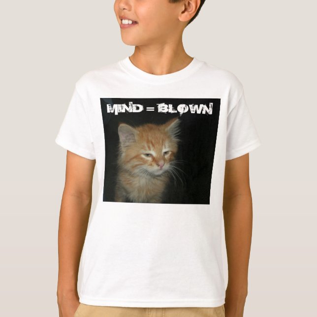 Kattunge ’MIND = BLOWN’ Kids Organic T-Shirt (Framsida)