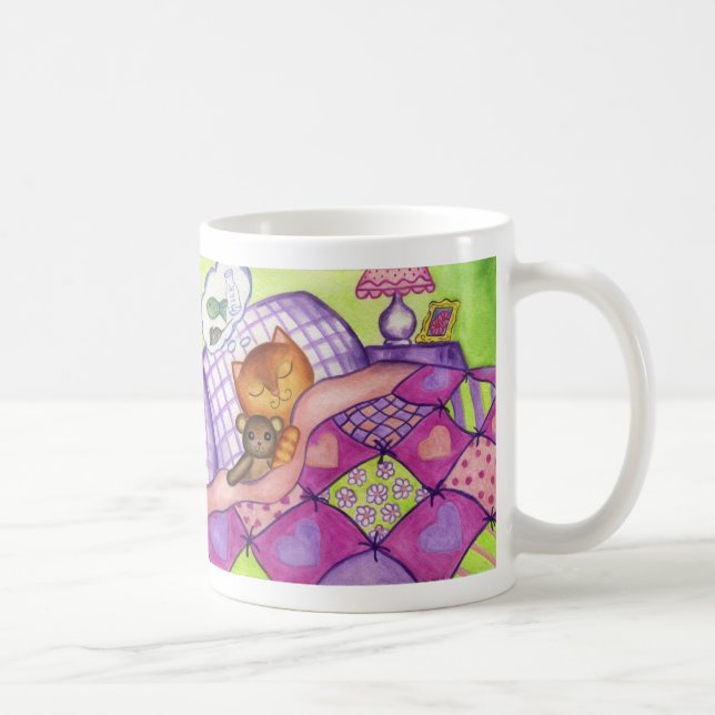 Kattunge Nalle Quilt Mugg (Höger)