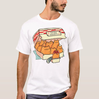 Kattunge Nuggisar Snabbmat Katt T Shirt