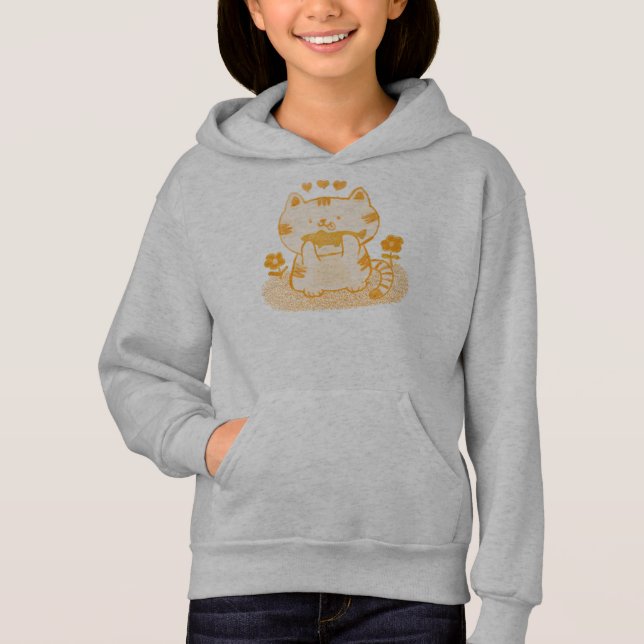 Kattunge och fisk t shirt (Framsida)