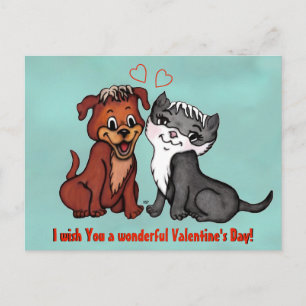 Kattunge och marionett, Alla hjärtans dag! Vykort