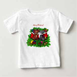 Kattunge och marionett, Lycklig Julafton T Shirt