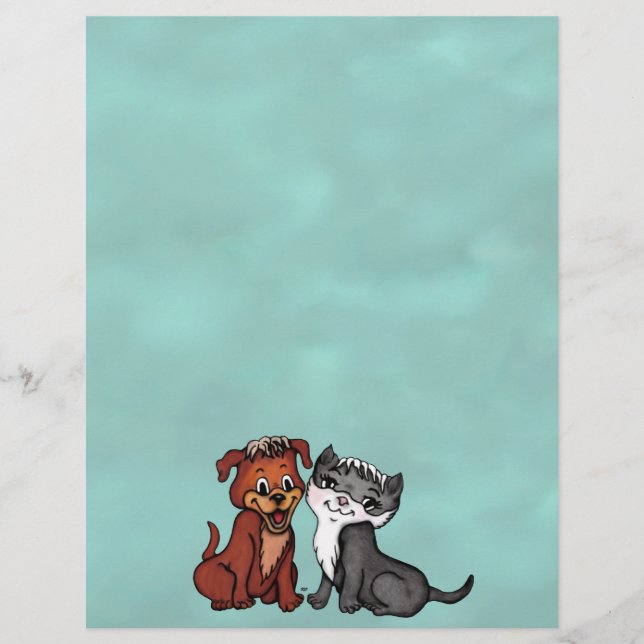 Kattunge och marionett, redigera texten brevhuvud (Framsida)