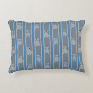 Kattunge och marionettstripe prydnadskudde