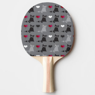 kattunge- och musmönster pingisracket