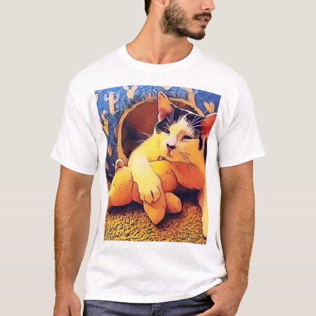 Kattunge och Piggy T Shirt (Framsida)