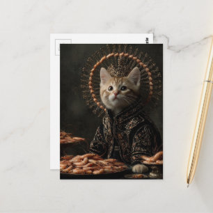 Kattunge och räkan vykort