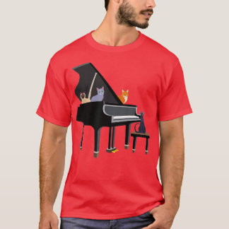 Kattunge om pianotransport för kattrummen t shirt