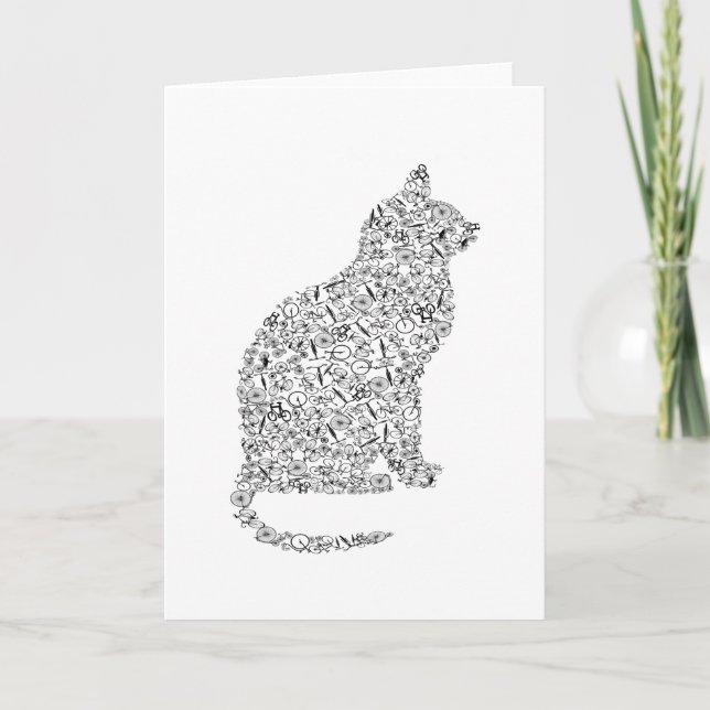 Kattunge på cykcykellack kort (Framsida)