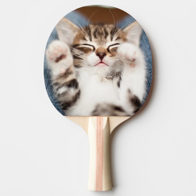 Kattunge på min varv pingisracket (Framsidan)