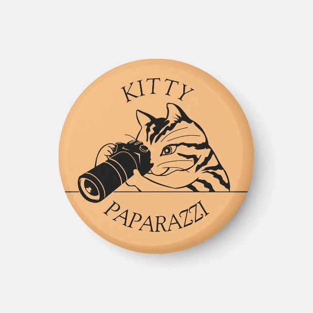Kattunge Paparazzi-Photographer Magnet (Framsidan)