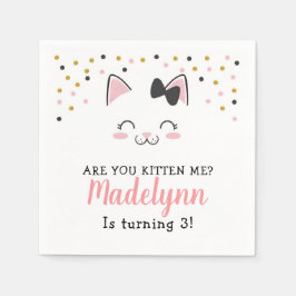 Kattunge Pappra Napkins Pappersservett