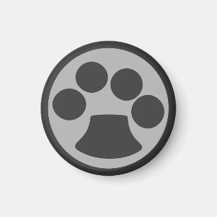 Kattunge Paw-utskrift Magnet